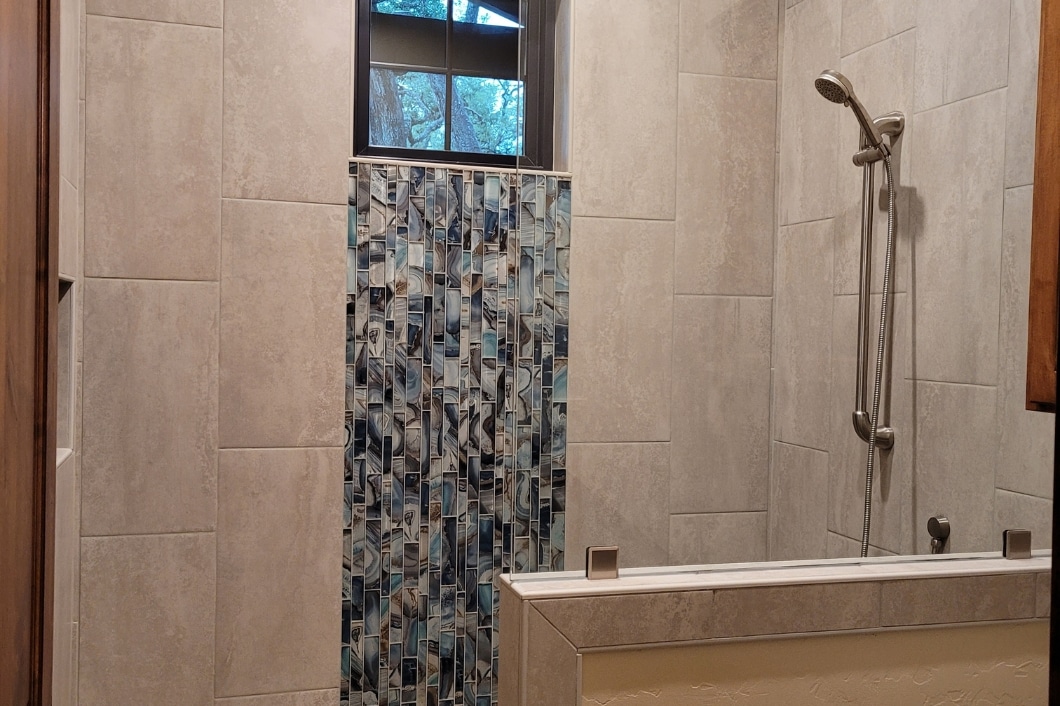 Bathroom Shower Tan Wall Tiles